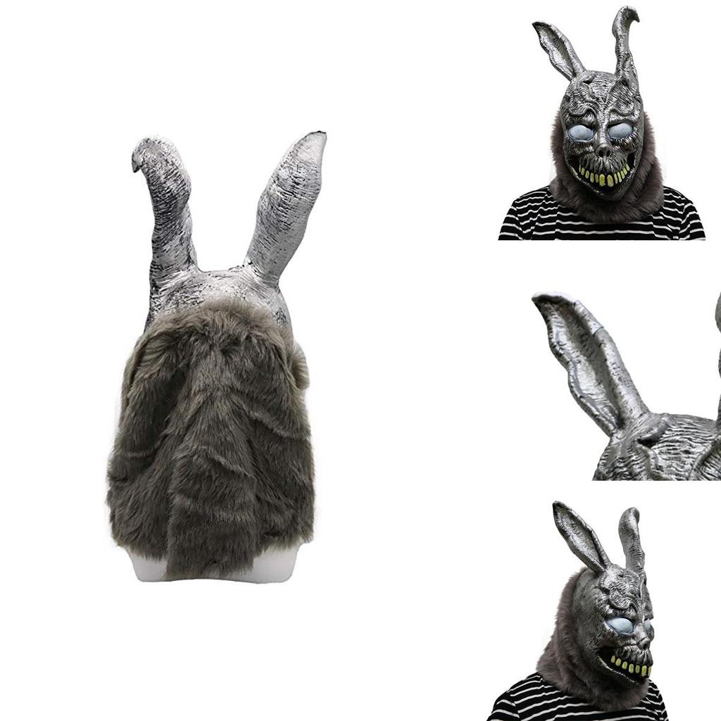 Donnie Frank Darko Rabbit Mask Halloween The Bunny Latex Hood With Mask Fur