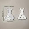 2025 Easter Egg Pile Bunny Mould Easter Rabbit Ornament Mold DIY Crystal Gypsum Plaster Epoxy Resin Mold Home Decoration
