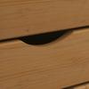 MOSS Mobile Drawer Cabinet in Honey Brown Solid Pine Wood