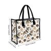 Boho Bat Printed Canvas Tote Bag Casual Shopping Handbag for Daily Use