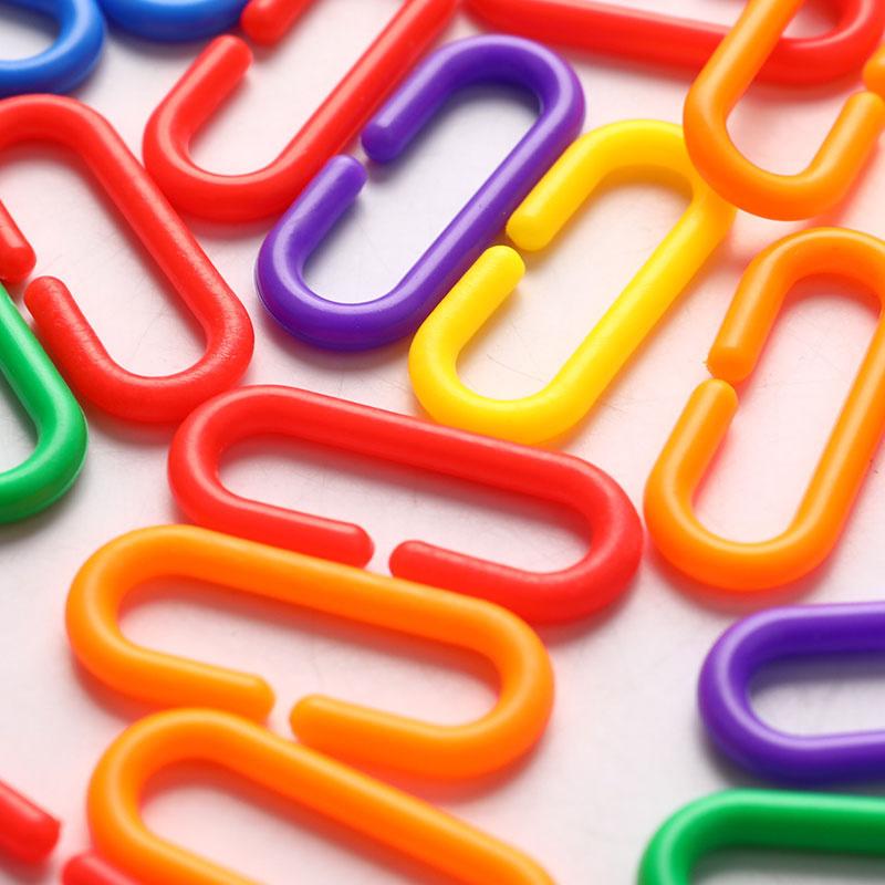 50 шт. игрушка-зажим для попугая C-Clip пластиковый крючок для африканских серых попугаев-конуре корелла