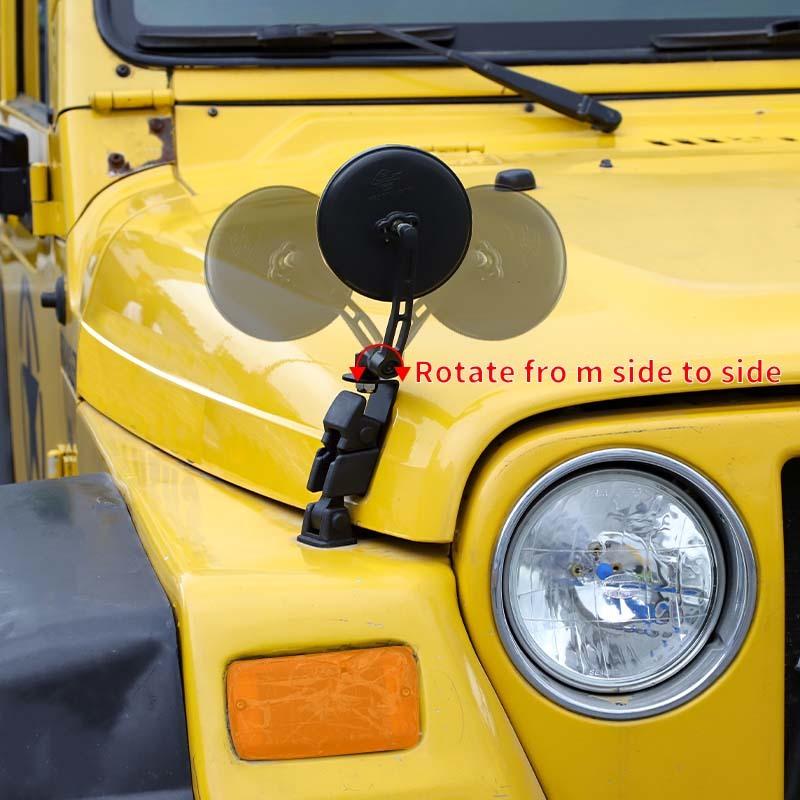 Engine Hinge Machine Cover Buckle Reversing Mirror For Jeep Wrangler TJ JK Car Styling Accessories