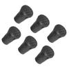 6pcs set Replacement Outdoor Trekking Hiking Pole Tip End Walking Stick Cap Cover Protector
