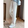 High-waisted Draped Wide-leg Trendy Velvet Pants Autumn Winter Slimming Versatile Casual Trousers for Women