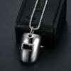 Grade III Welder Mask Helmet Stainless Steel Necklace Gold Silver Plated Link Chain Men's Anniversary Gift Wedding Party