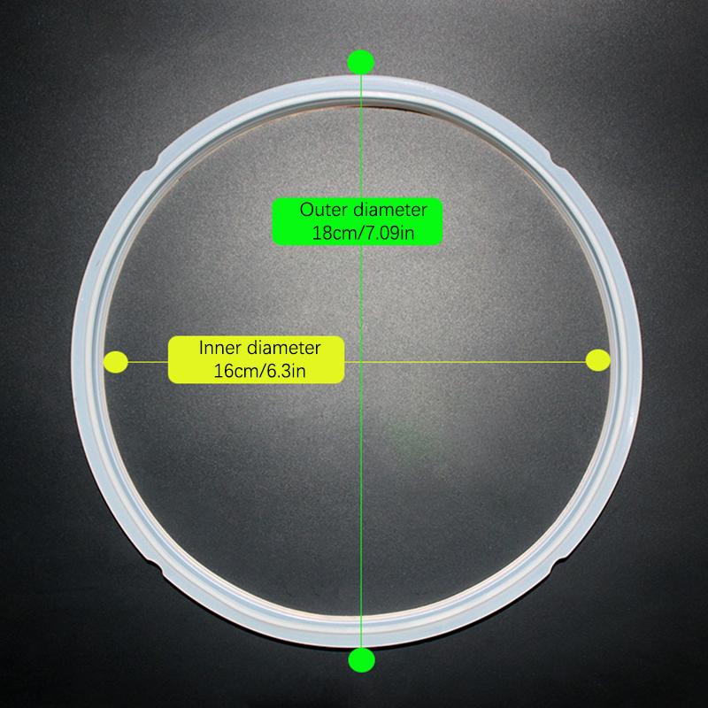 18/20/22/24 см силиконовая резиновая прокладка для крышки скороварки уплотнительное кольцо для электрической скороварки замена для прокладок для 2-6 л плиты