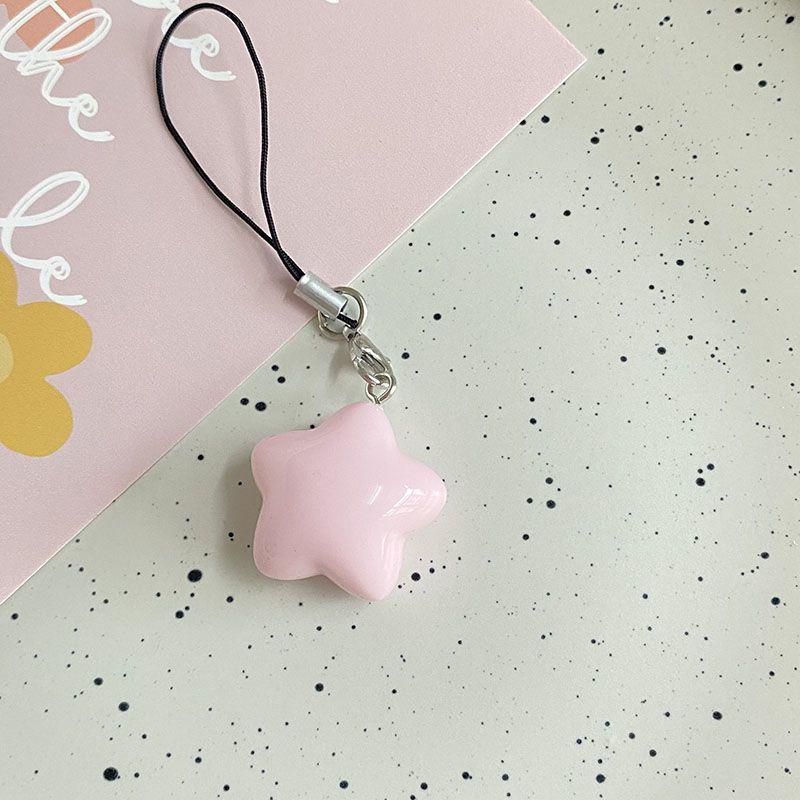 Телефонный шнурок, ремешок для телефона в виде звезды, подвеска для телефона, брелок для ключей, цепочка для мобильного телефона в виде звезды, ювелирные изделия для девочек