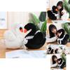 Adorable White And Black Plush Swan Stuffed Animal Doll For Home Decoration And Gift Giving