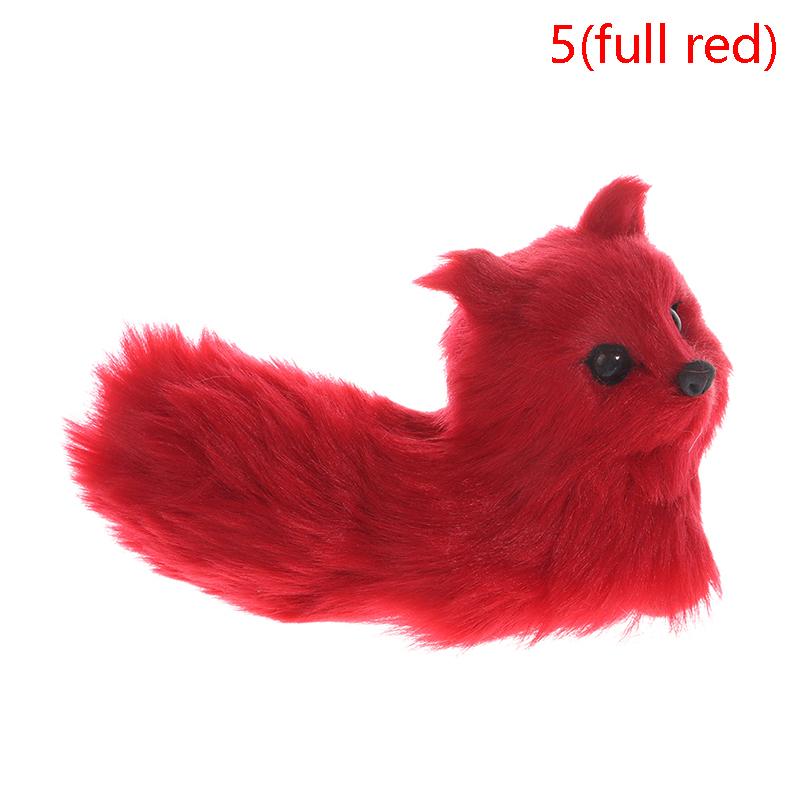 Моделирование животных лисы плюшевые декоративные игрушки куклы для детей подарок на день рождения