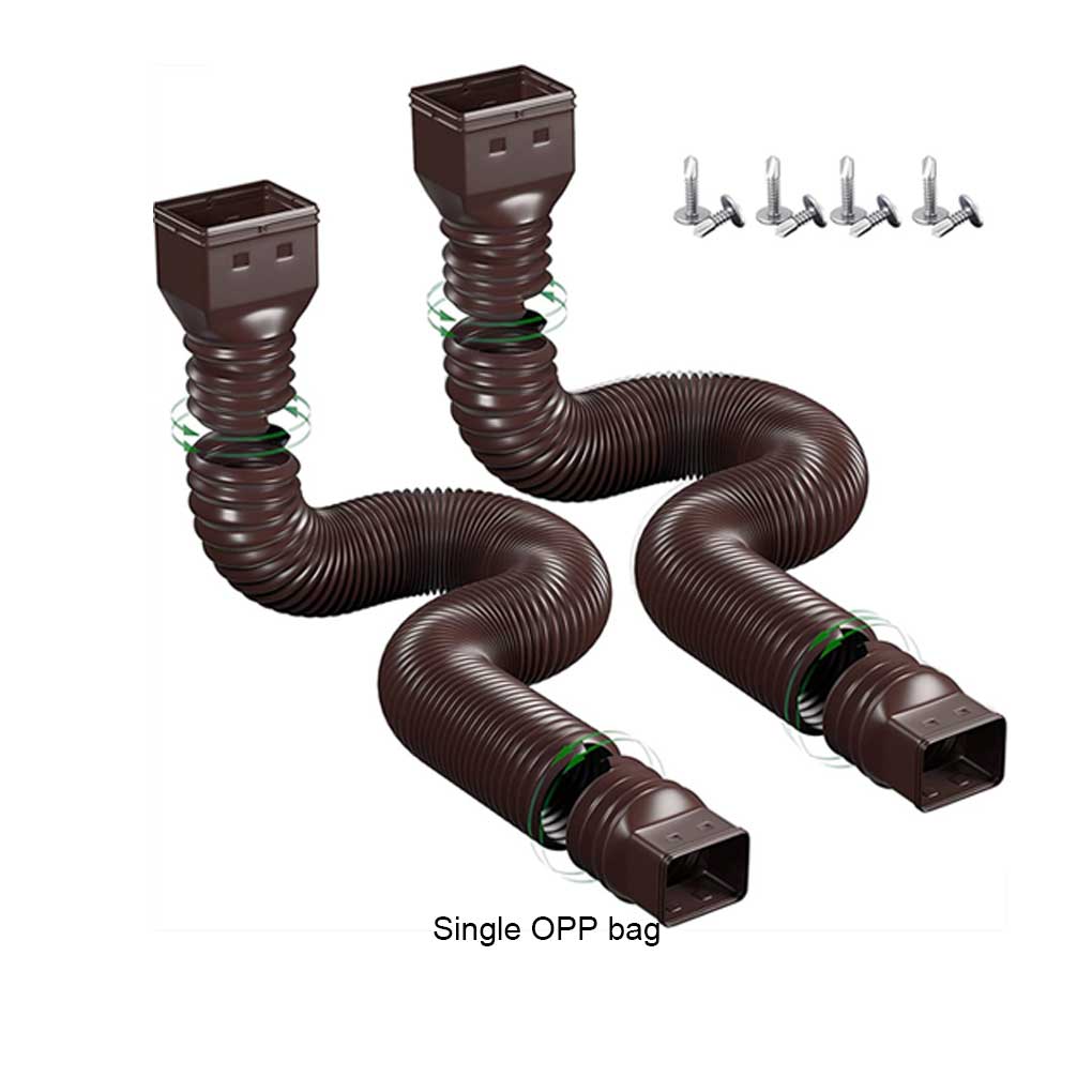 2 шт. Расширитель водосточной трубы Универсальный сливной удлинитель водосточной трубы Запасной соединитель Аксессуары Черный