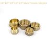 1pcs Brass Pipe Hex Head Brass End Cap Plug Fitting 1/8" 1/4" 3/8" 1/2" 3/4" Male Female Thread Coupler Connector Adapter