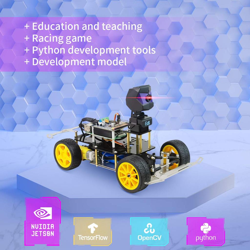 XiaoR Geek Donkey Car Starter Kit AI Robot Open Source DIY Автономная вождение Платформа для роботизированного автомобиля с использованием Raspberry Pi Robot Car Raspberry Pi