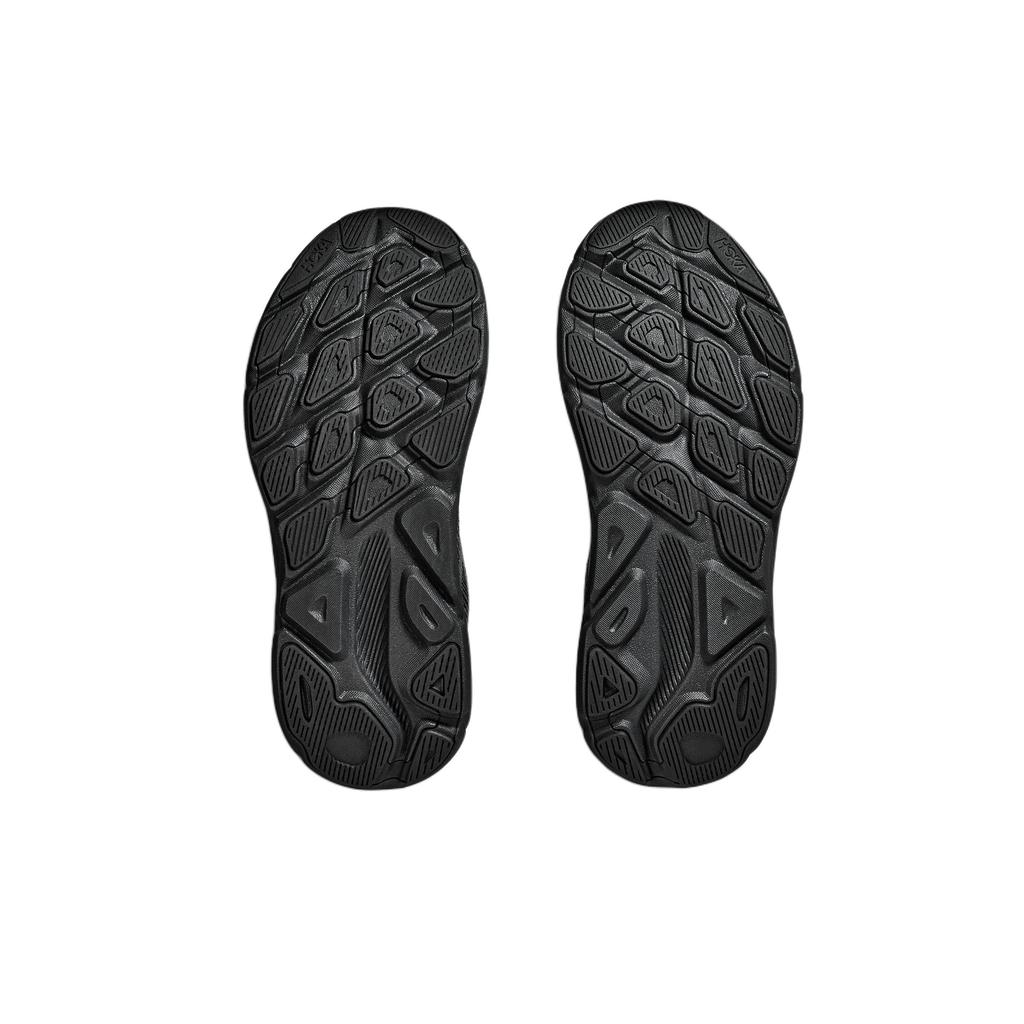Hoka One One Clifton 9 Широкие Амортизация с Отскоком Ткань Низкие Кроссовки для Марафонской Тренировки Бега Женские Черный 1132211-BBLC