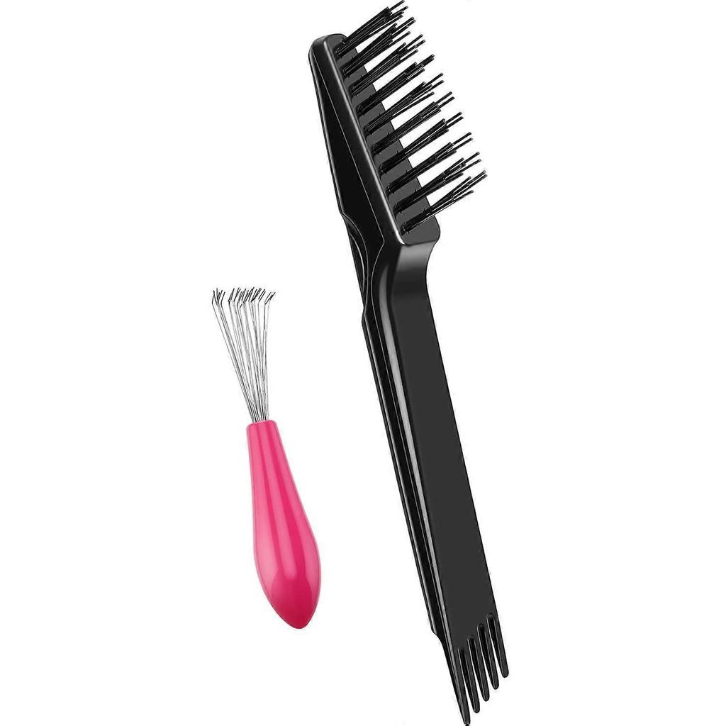 2025 Latest Model 2 Pieces Hair Brush Cleaning Tool Comb Set Mini Hair Brush