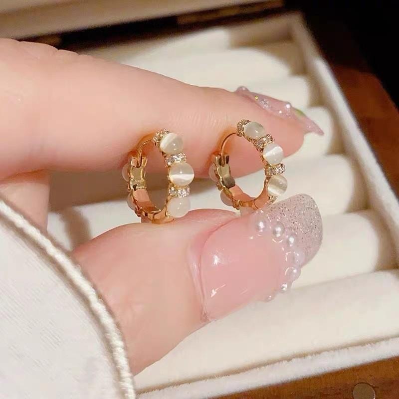 Серьги с камнем «Кошачий глаз», Серьги для повседневного ношения, Изысканные серьги