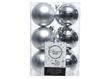 Christmas Baubles - Alpine - Set of 12 - Silver - Plastic - D60 Mm