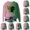 Women's Fashion Casual Long Sleeve Loose Printed Sweatshirt