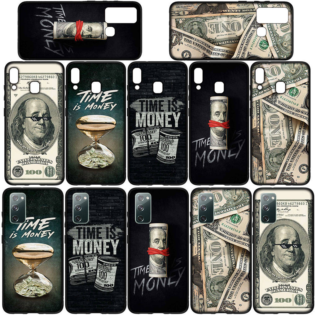 For Samsung Galaxy S24 S23 iPhone 16 15 14 Xiaomi Redmi Note 13 12 11 8 Plus 9 Pro Max X XR Phone Case Money One Hundred Dollars 100 OPPO Huawei Cover