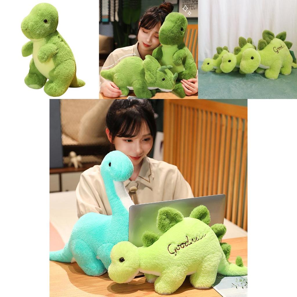 High-quality Jurassic Dinosaur Park Plush Toy Soft And Colorful Stegosaurus Triangular Dragon Tyrannosaurus Rex Cartoon Stuffed Animal