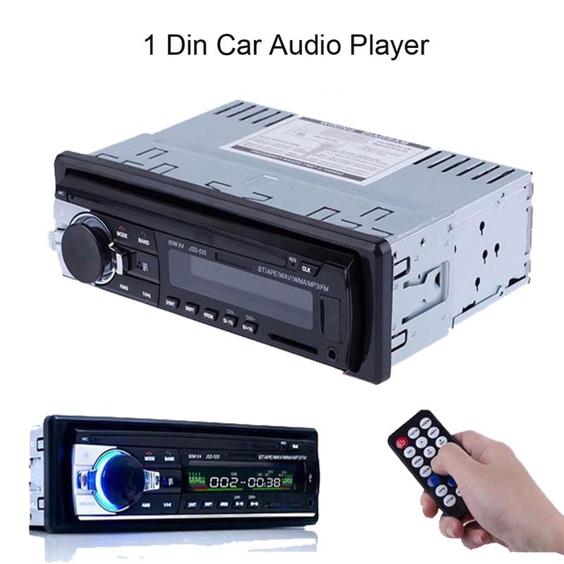 Автомагнитола Bluetooth Стереосистема Автомобильное Радио FM Вход Aux Приемник SD USB 12V Автомобильный MP3 Мультимедийный Плеер