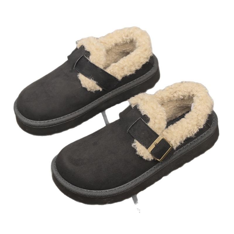 Women's Wide Width Platform Birkenstocks, Thickened Winter Clogs, Outdoor Comfort Slippers for Women