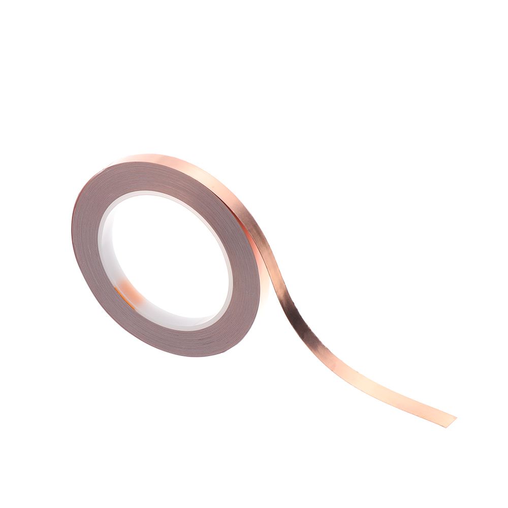 Клей Акриловая полоска Клейкая Экранирующая Теплостойкая Медная фольга Лента Односторонняя Проводящая