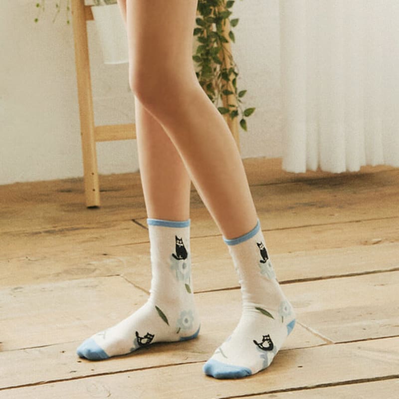 Носки с цветущими цветами bananasisters_2 цвета