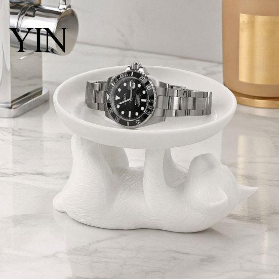Anti-slip Storage Rack Jewelry Rack, Cat Shape, Anti-Falling Ring Holder, Durable Bathroom Shelf Resin Anti-Slip Space-Saving Organizer, for