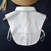 Womens Shirt Fake Collar Classic Blouse Tops Shirt Solid Color Shirt Detachable Collar Female Removable False Fuax Collars