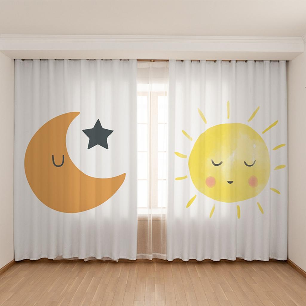 2 шт. Детские мультяшные розовые принцессы, радужный единорог, лошадь, шторы, полузатемняющие шторы-жалюзи для спальни маленькой девочки