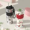 Fashion Vacuum Thermos Cup Star Flower Print Water Bottle Drinkware Insulation Cup  Gift