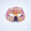 Halloween Bird Beak Mask Half Face Owl Feather Decor Party Cosplay Costume Accessory