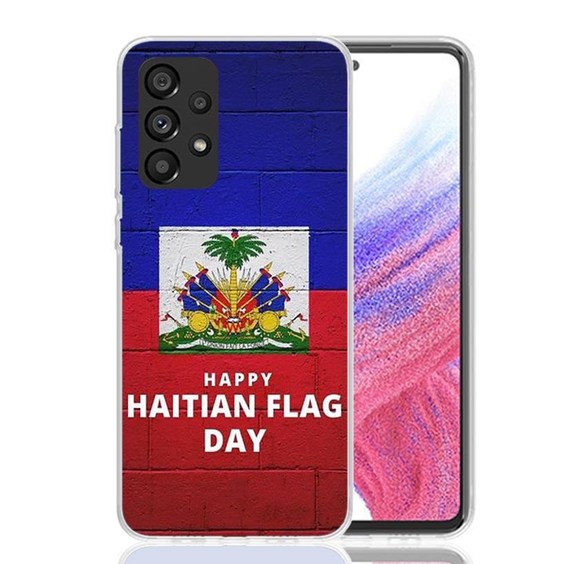 Haiti Haitian Flag Phone Case for Samsung Galaxy A17 A16 A15 A14 A13 A57 A56 A55 A54 A53 A37 A36 A35 A34 A33 A26 A25 A24 A23 Gal