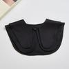 Solid Color Fake Collar Shawl Removable Half Shirt Collar Decoration Blouse Detachable False Lapel Blouse Tops Small Cape