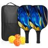 Carbon Fiber Pickleball Paddles Honeycomb Board UV Printed Graphite Pickleball Paddles Set