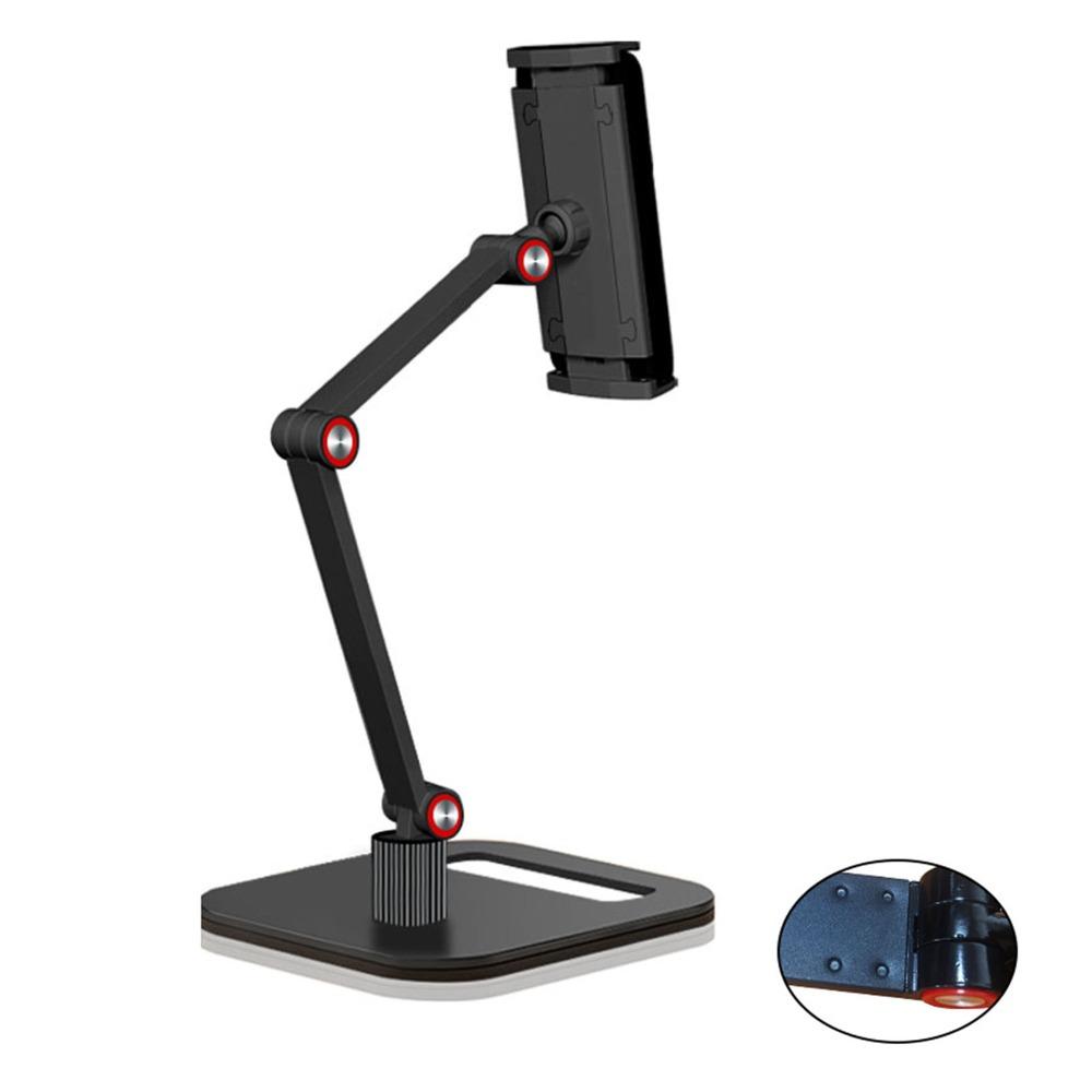Black Black Dual-Arm Basic Aluminum Tablet Stand Desktop Live Streaming Shooting
