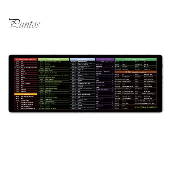 30x80 см большой компьютерный коврик для мыши портативный водонепроницаемый офисный Power Point Excel Word сочетания клавиш настольный коврик нескользящий резиновый настольный коврик для мыши ПК