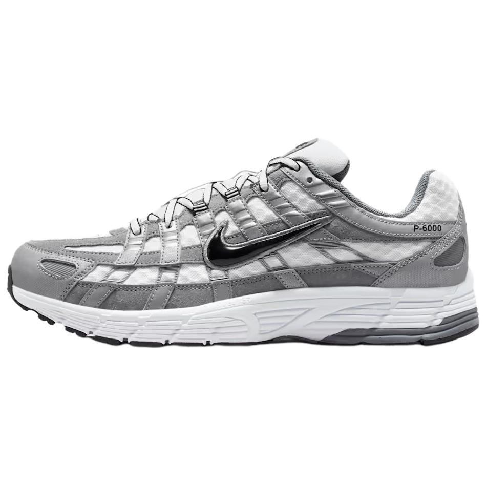 Nike Кроссовки унисекс P-6000 Белый Металлик Cool Grey Черный IR2004-100