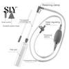 Hot Tub Vacuum Cleaner Swimming Pool with 2 Nozzle Adapters Clear Siphon Hose Adjustable Valve Detachable Fish Tank Water Change Spa Cordless Manual