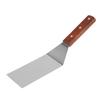 Avrpqiwy Stainless Steel Flat Frying Spatula with Wooden Handle, Pizza Spatula, Steak Frying Spatula, Cooking Spatula, Baking Tool
