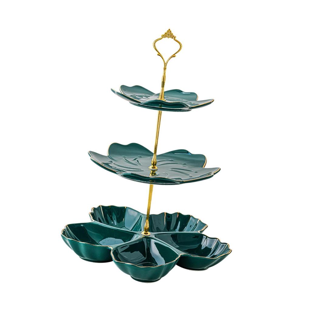 Tiered Ceramic Cake Stand Tiered Serving Tray for Birthday Wedding Donuts
