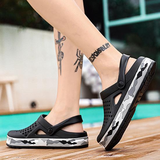 One Shoe Two Wears, морская дышащая модная пляжная обувь, летние мужские сандалии, износостойкие, нескользящие, мягкие подошвы