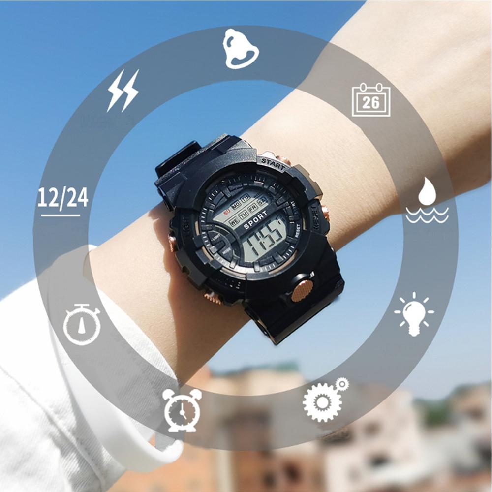 Sports Adjustable Students Luminous Wrist Watches LED Digital Watches Silicone Electronic Watch