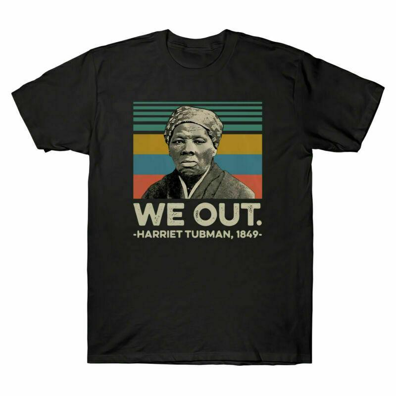 Harriet We Out 1849 Black History Strong Vintage Men's Cotton T-Shirt Retro