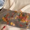 Springautumn 2024 Imitation Embroidered Womens Silk Scarf Elegant Versatile Thin Decorative