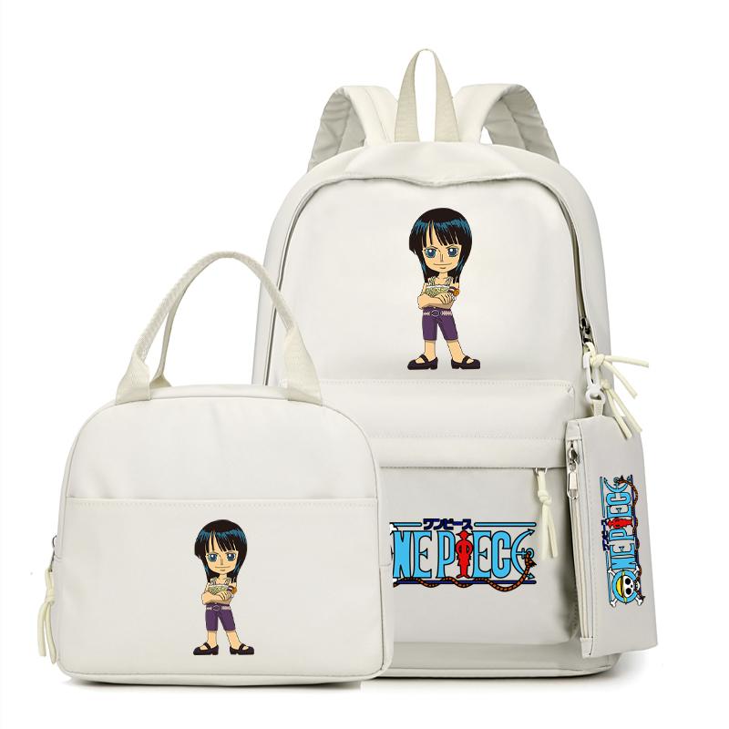 Цельный рюкзак в стиле аниме, 3 шт./компл., рюкзак для девочек-подростков, школьный рюкзак с сумкой для обеда, сумка для книг, удобная дорожная сумка