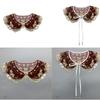 Lace Floral Girls Lapel Decorative Embroidery Collar Flower Ancient Art Traditional Lace Shawl Collar Lapel