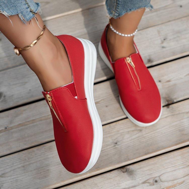 Women's Fashion Outdoor Plus Size Casual Lazy Shoes Summer Women's Board Shoes Flat Shoes