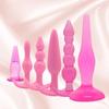 Анальная пробка 6 шт. забавная анальная пробка Backcourt водонепроницаемая силиконовая товарищи товары для взрослых комбинированный набор массажер палочка тренировочный комплект