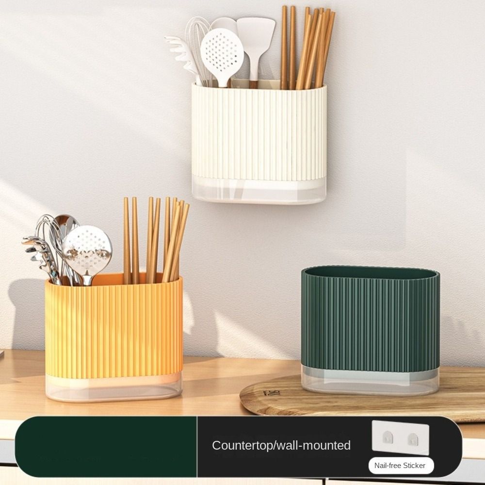 Household Kitchen Spoon Storage Box Drain Rack Tableware Chopstick Cage Fashion Chopstick Holder